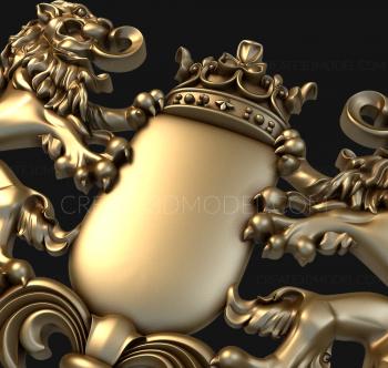 Coat of arms (GR_0054) 3D model for CNC machine